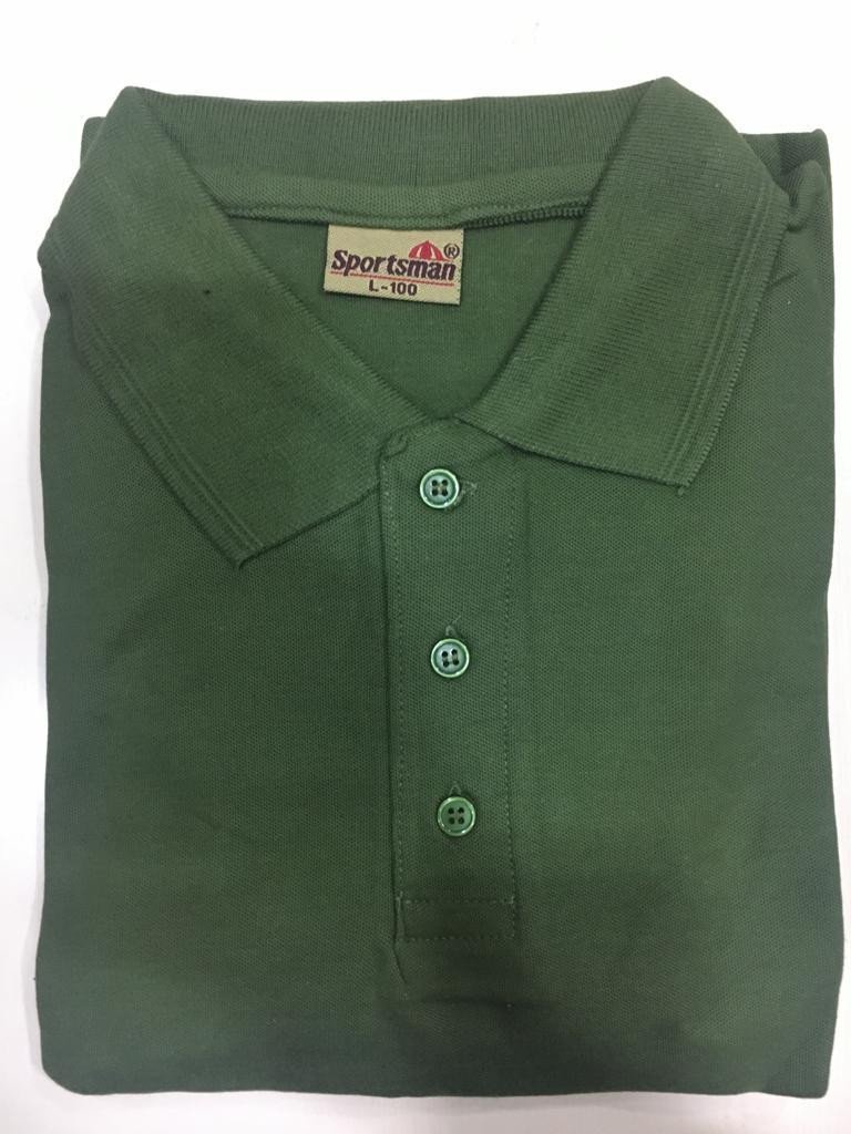 Light Green-Sportsman Polo neck T-Shirt supplier - 230 Gsm
