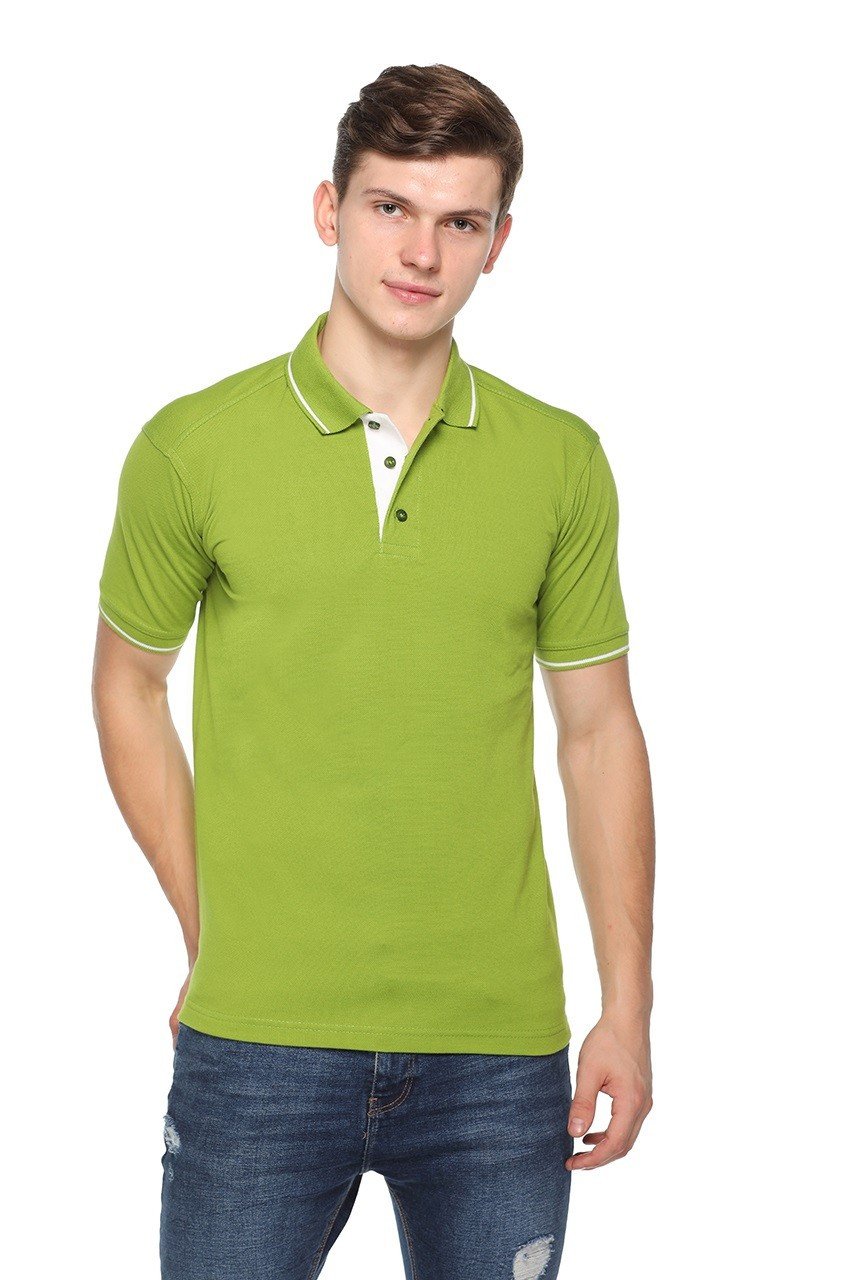 Apple green-Pikmee Highline Single Tipped  T-shirt