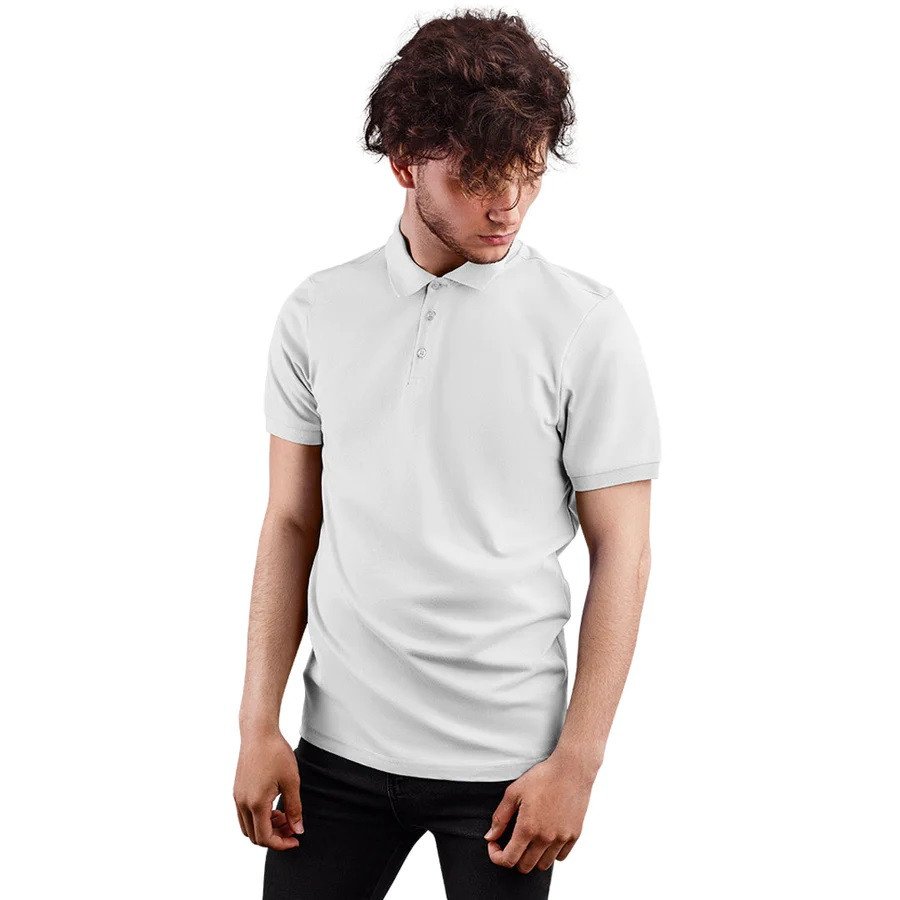 White-Polo T-Shirt – Cotton PQ