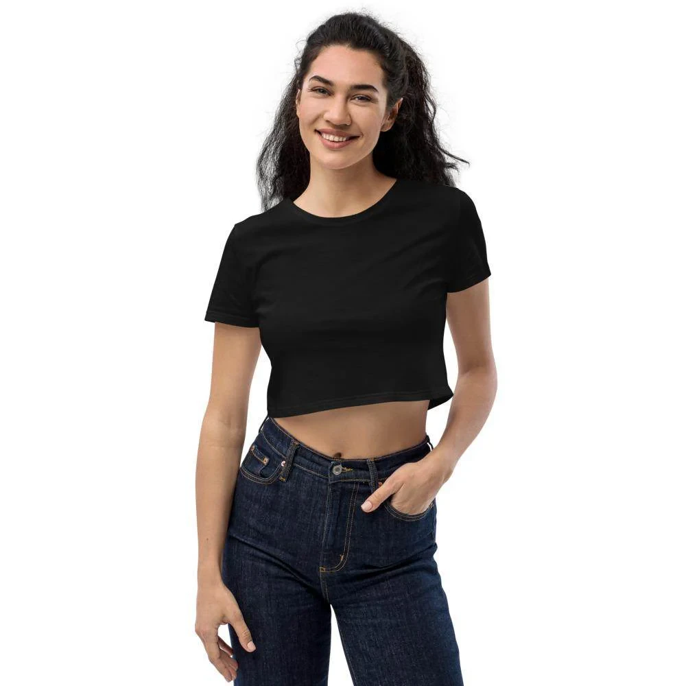 Black-Women's Crop Top Manufacturer