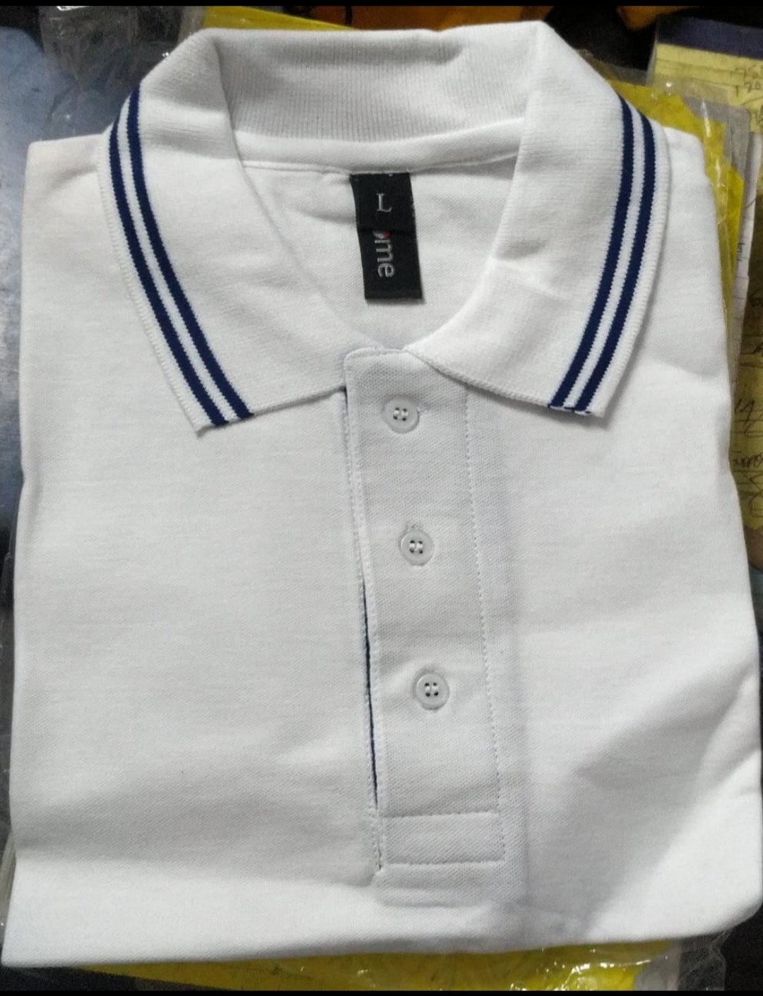 White-Chrome Double-Tipping 230 GSM Cotton T-Shirt