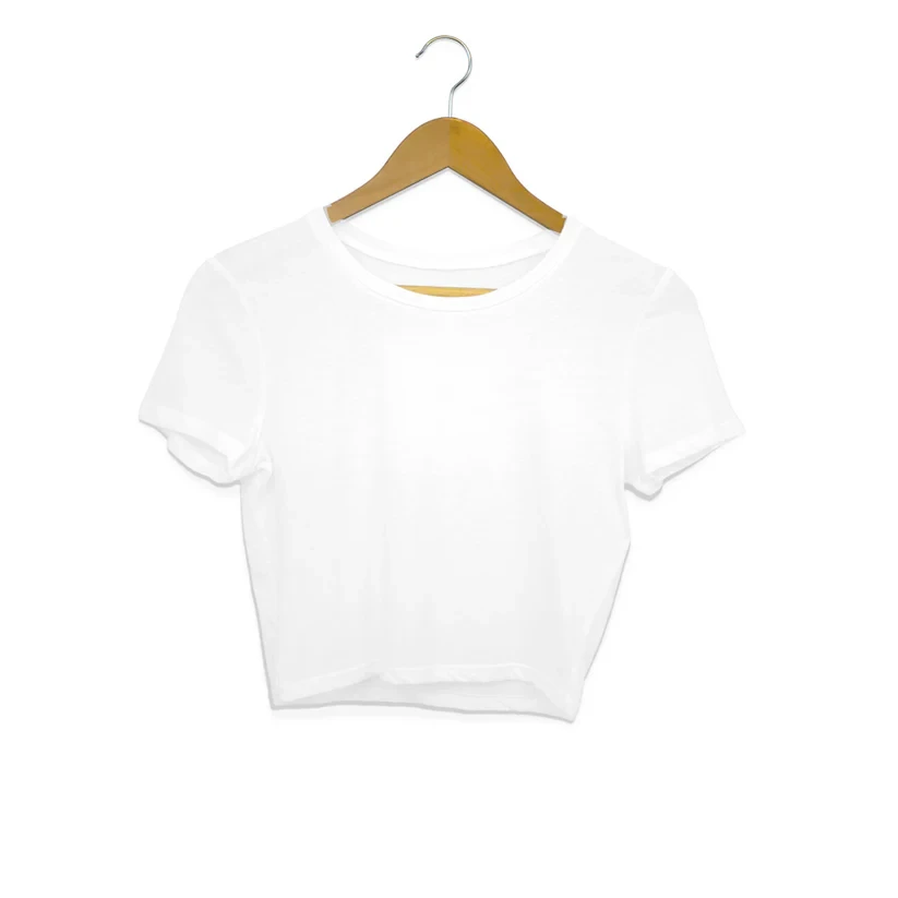 White-Women's Crop Top Manufacturer