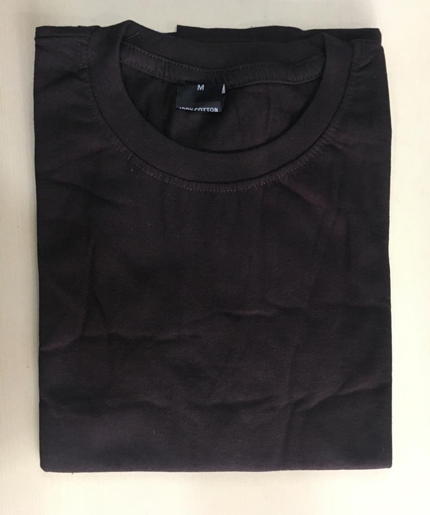 Black-Now Round neck Cotton T-shirt